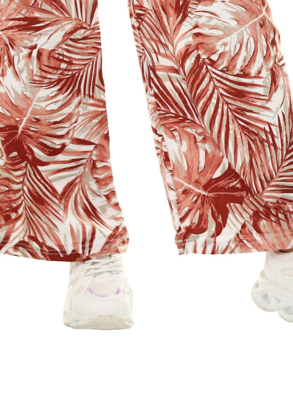 Palm Print Wide-Leg Trousers – view 3
