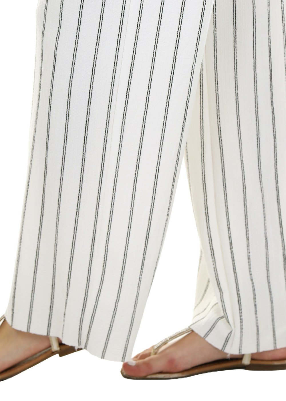 Pinstripe Wide-Leg Trousers – view 3